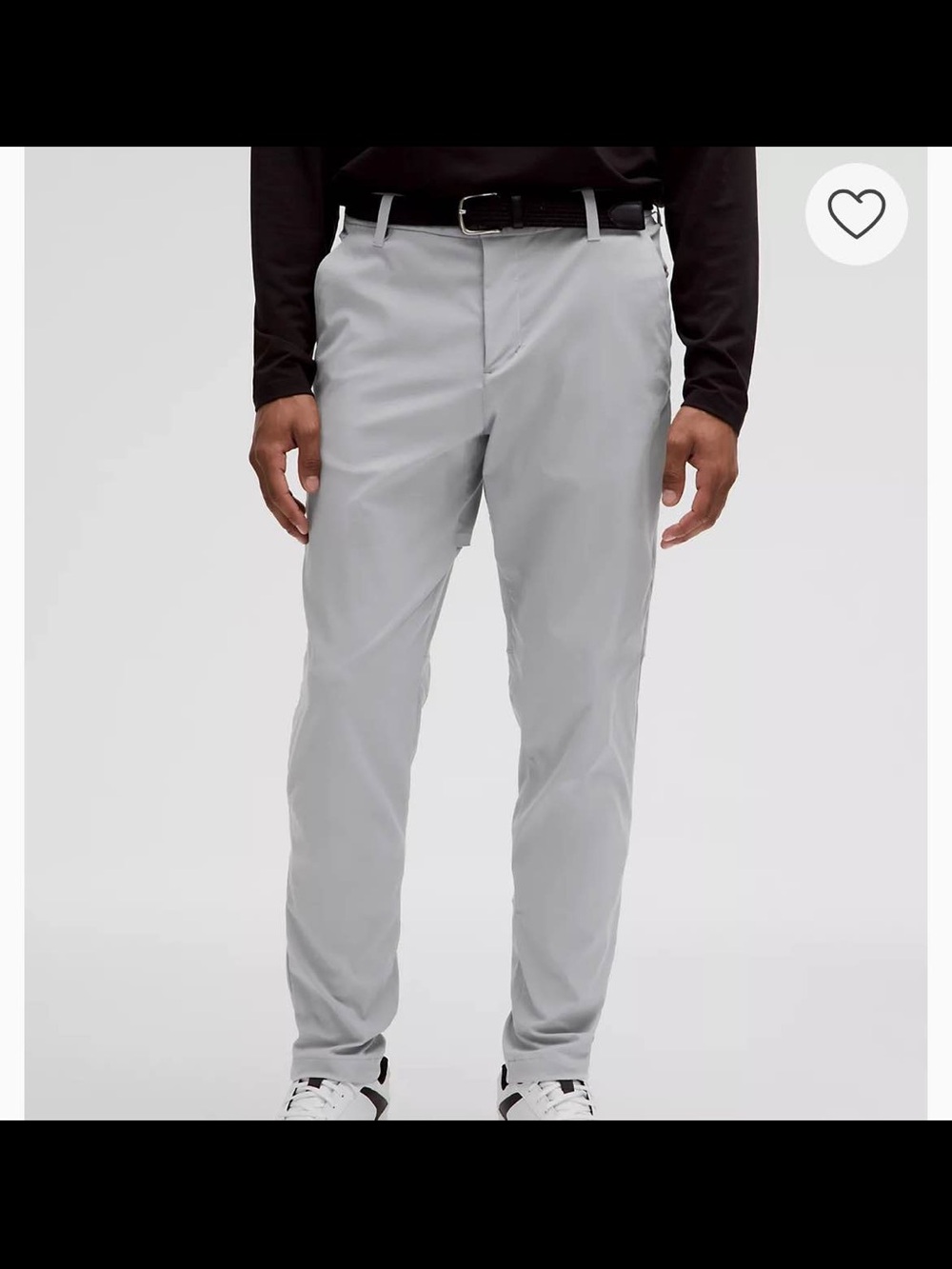 lululemon Men's Light Gray Commission Classic Tapered Golf Pants Size 33